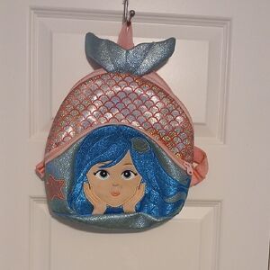 Mermaid Kids Backpack - Pink and Blue